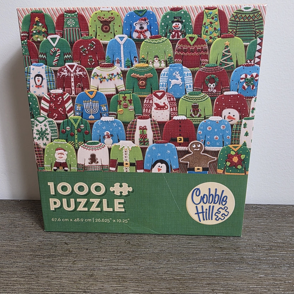 Ugly Xmas Sweaters - 1000 Piece Jigsaw Puzzle by Cobble Hill